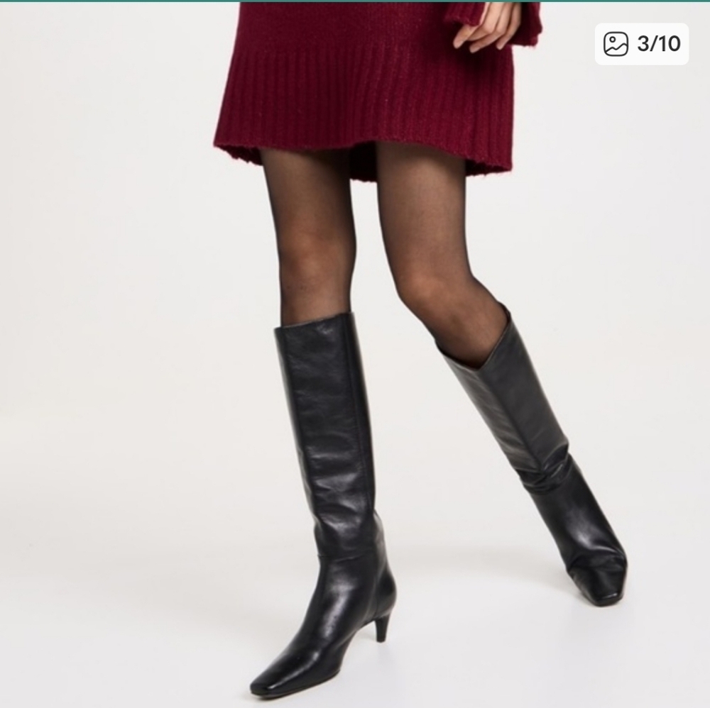 Reformation Remy Genuine Leather Knee Boots - Picture 5 of 13